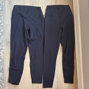 PTULA  Myra Women's Black High-Waisted Leggings/ 2 pairs